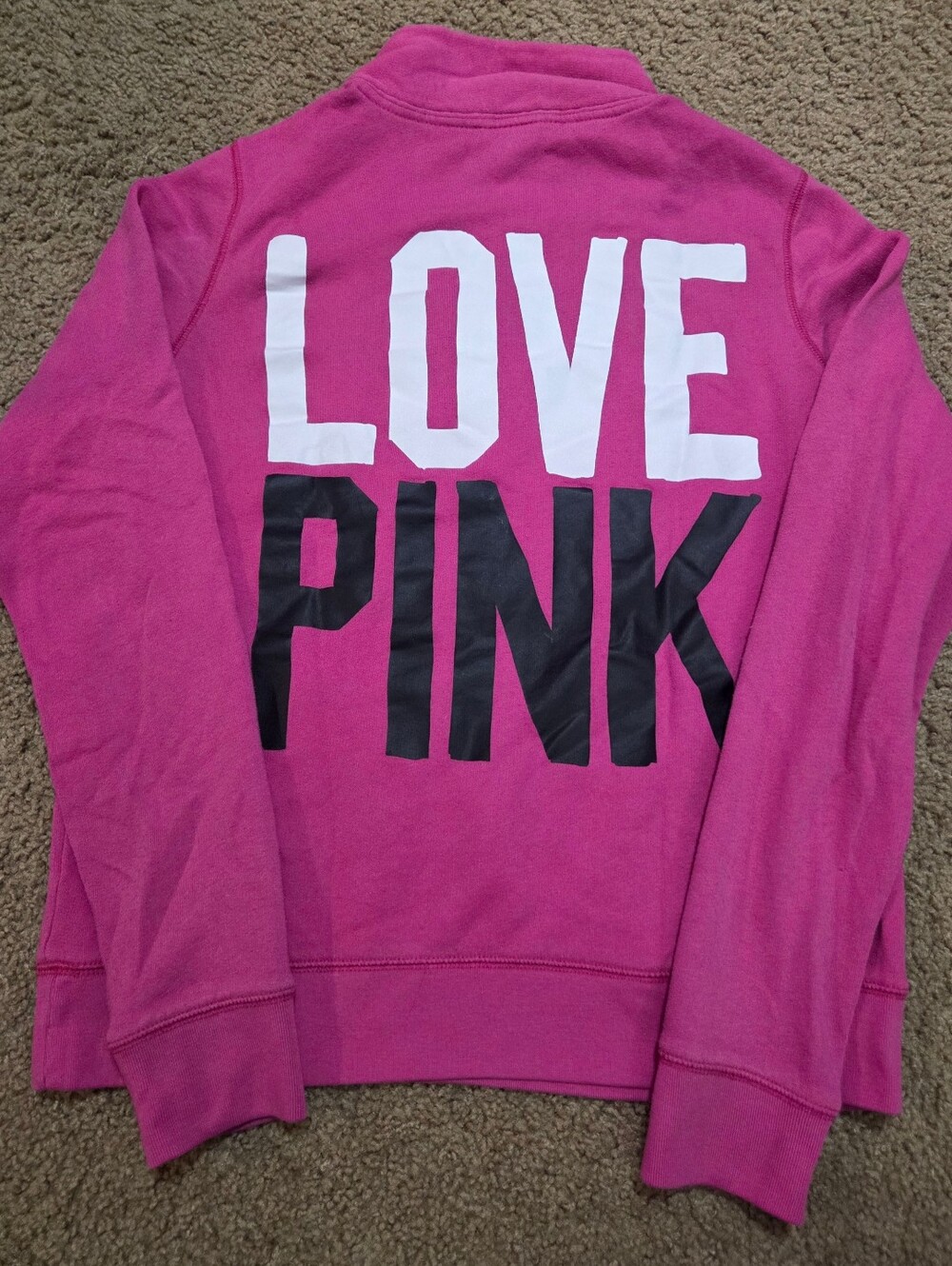 PINK Victoria's Secret Vintage Half Zip Sweatshirt